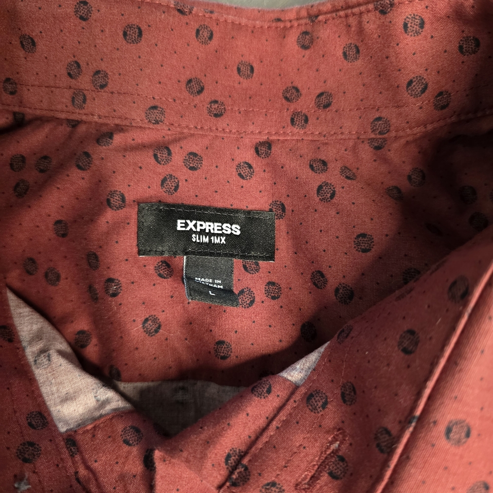 Express Bundle- Patterned Button Down Shirt-Size … - image 7